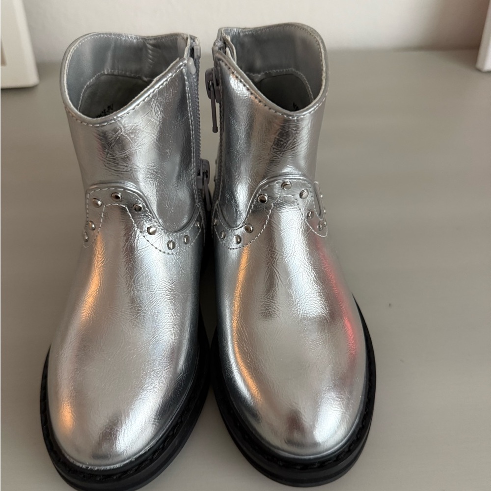 Nordstrom Shiny Silver Boots